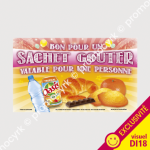 bon pour un sac gouter pour les comites dentreprise et spectacles promocyrk