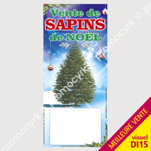 panneaux carton pour la vente de sapins de noel chez promocyrk