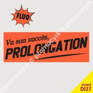 bandeaux papier fluo orange pour votre affichage libre