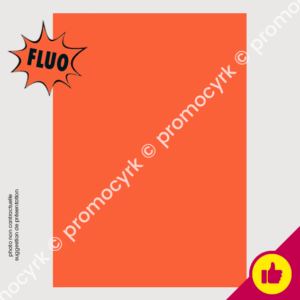 papier fluo orange vif pour votre affichage de cirque