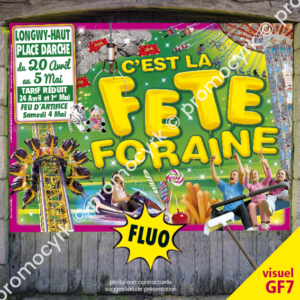 affiches a coller pour les fetes foraines