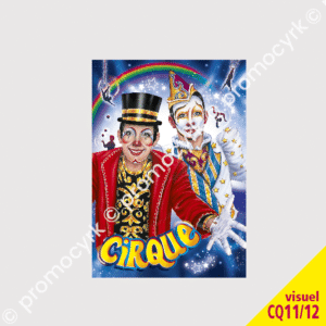 CARTE POSTALE CIRQUE AVEC DE JOLIS CLOWNS