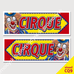 fleches plastique pour affichage cirque