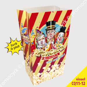 sachet pop corn en papier pour les spectacles de cirque