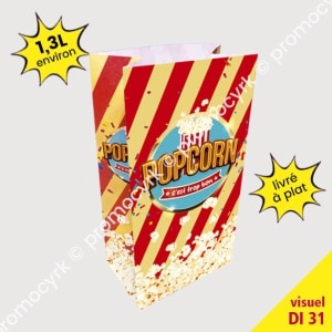 sac en papier pour popcorn pour spectacles divers