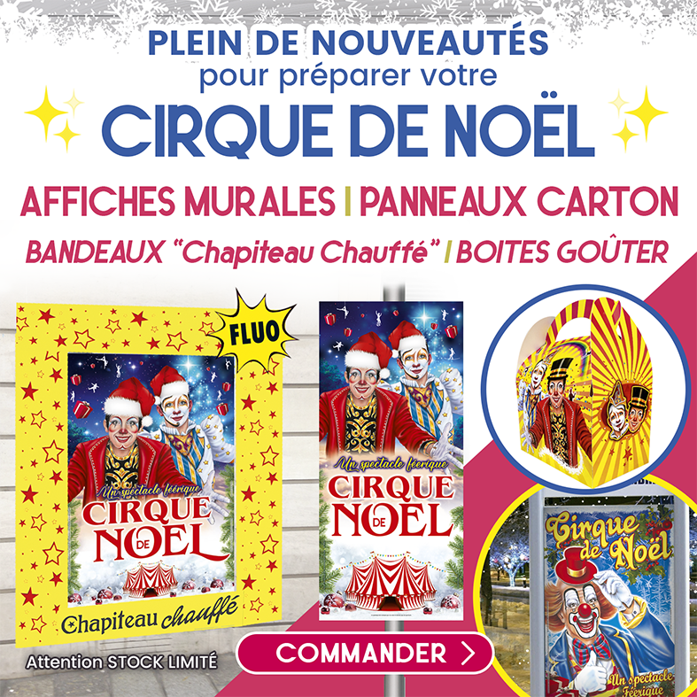 toute la publicite pas chere pour un cirque de noel